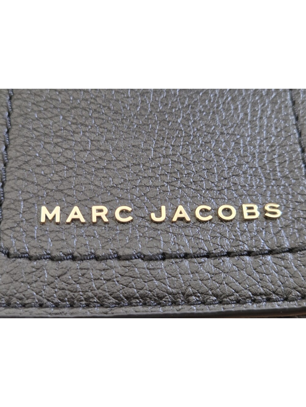 Marc Jacobs Black Leather Crossbody Cell Phone Bag Purse Adjustable Strap - Picture 6 of 9